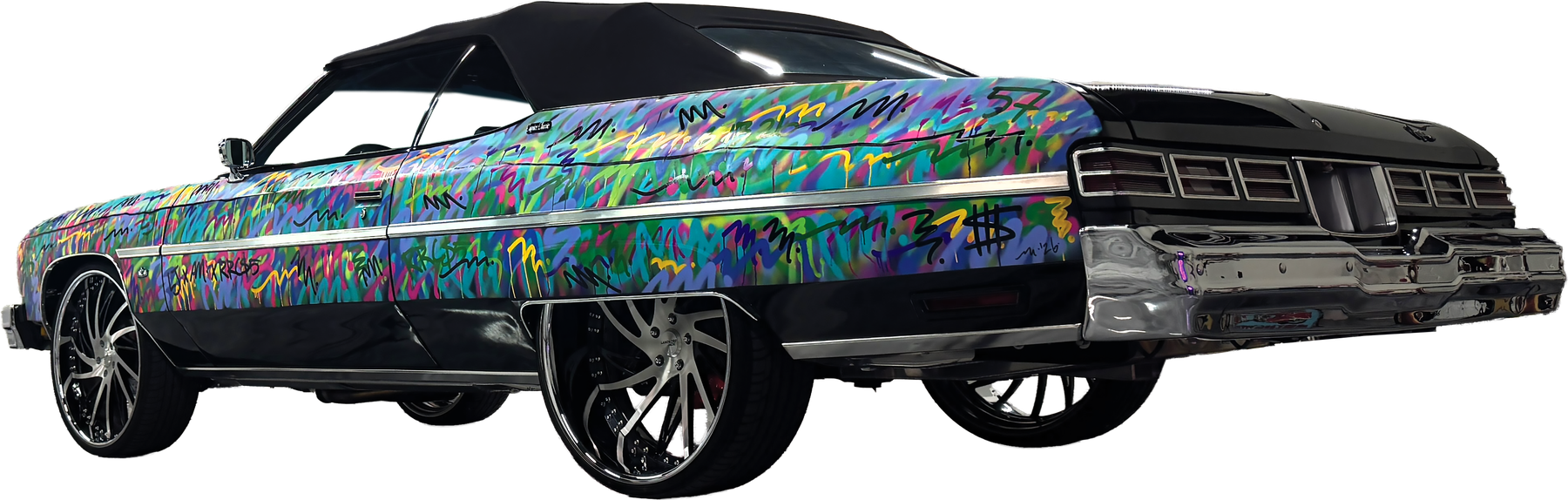 1975 Caprice Classic, hand-painted on-location